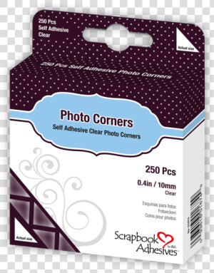 Scrapbook Photo Corners Png   Scrapbook Adhesives Mounting Squares  Transparent Png