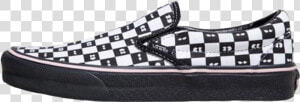 Vans X Lazy Oaf Slip On Checkerboard Black Womens   Vans Lazy Oaf Slip  HD Png Download