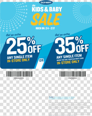 Click Here To Get 25  Off A Single Item At Old Navy    Old Navy Coupon  HD Png Download