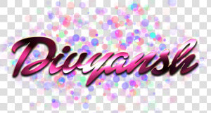 Divyansh Name Logo Bokeh Png  Transparent Png