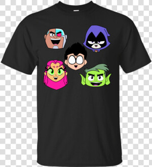 Teen Titans Faces T Shirt  amp  Hoodie   T shirt  HD Png Download