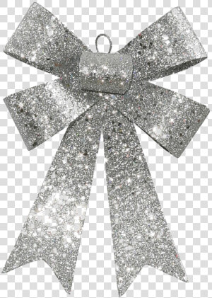 Glitter Bow Ribbon Png High quality Image   Bow Png Silver Ribbon Png  Transparent Png