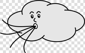 Cloud Vector   Wind Blowing Gif Cartoon  HD Png Download