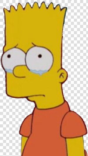 Bart Simpson Lisa Simpson Homer Simpson Television   Bart Simpson Sad Drawing Easy  HD Png Download