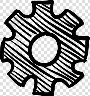 Cogwheel Hand Drawn Tool   Icon Tools Hand Drawn  HD Png Download