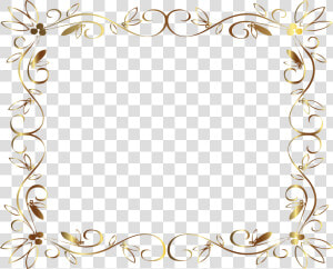 Delicate Gold Frame   Marcos Para Invitaciones De Boda  HD Png Download