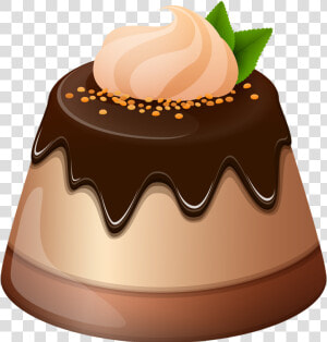 Chocolate Mini Cake Png Clipart Image   Transparent Dessert Clipart  Png Download