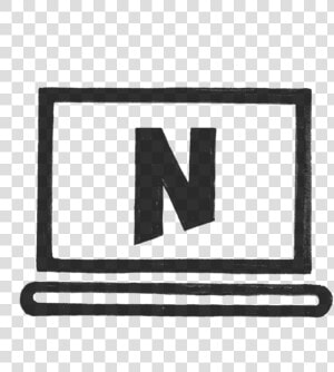 Website Netflix Icon Transparent   Transparent Netflix Icon Black And White  HD Png Download