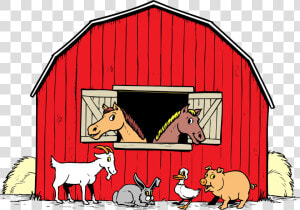 Barn Animals Kid Image Png Clipart   Barn With Animals Clipart  Transparent Png