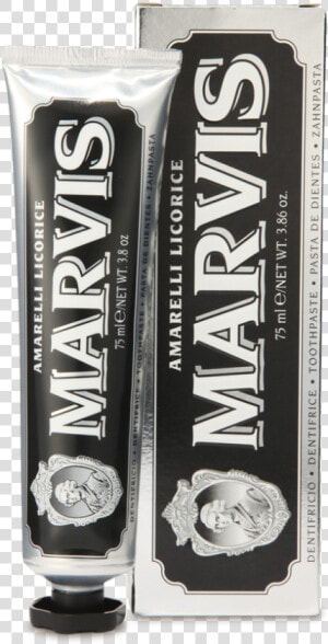 Marvis Amarelli Licorice Toothpaste 0   Toothpaste Marvis  HD Png Download