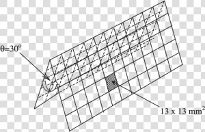 Schematic Of Metal Mesh For The Roughness Used In This   Technical Drawing  HD Png Download