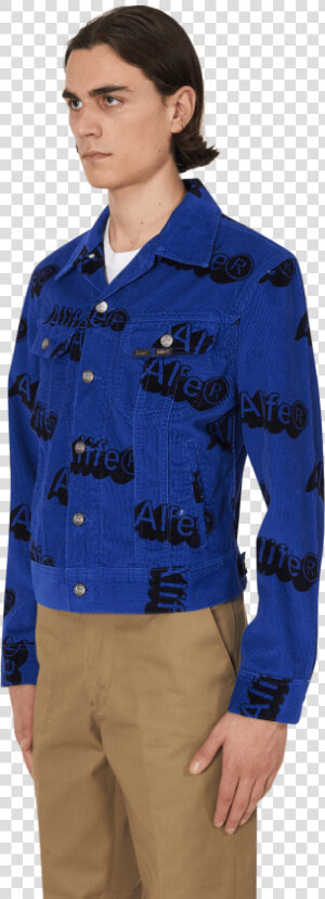 Alife X Lee Print Corduroy  Blue  Hi res   Military Uniform  HD Png Download