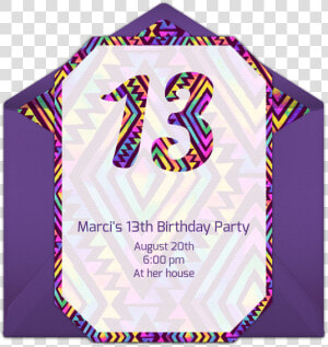 13th Birthday Party Invitations Free  HD Png Download