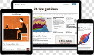 View The New York Times From Any Digital Device   New York Times Digitale  HD Png Download