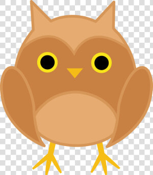 Transparent Cute Owls Clipart   Brown Owl Clip Art  HD Png Download