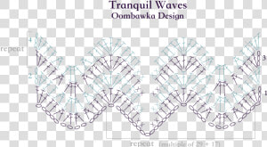 Tranquil Waves Baby Blanket Stitch Diagram Oombawka   Crochet Blanket Stitch Diagram  HD Png Download