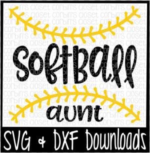 Clip Art Aunt Svg   Softball Mom Svg Free  HD Png Download