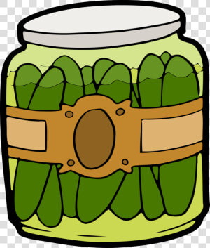 Pickles In A Jar   Pickle Jar Clip Art  HD Png Download