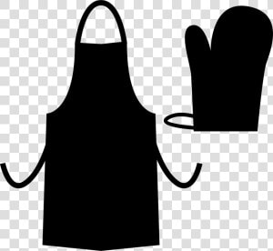 Kitchen Apron And Glove   Apron Clipart Png  Transparent Png