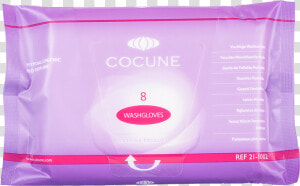 Fragrance free Waterless Hand Cloths   Cocune Wash Gloves  HD Png Download