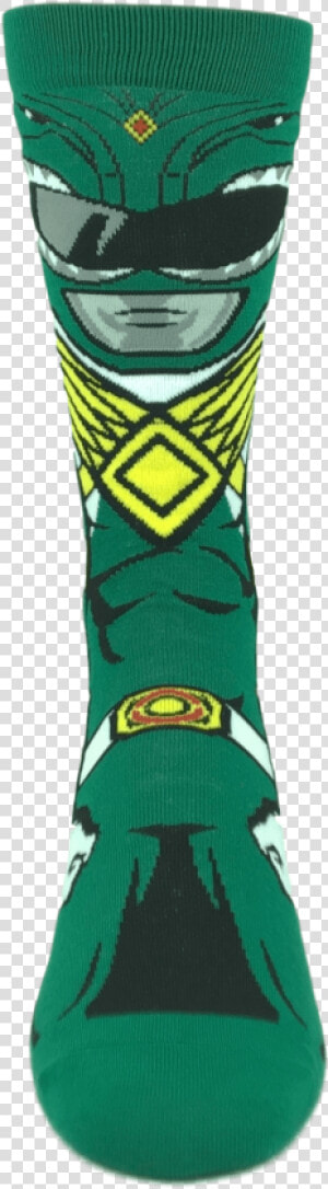 Power Rangers Green Ranger 360 Socks Class   Sock  HD Png Download