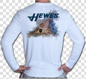 Hewes L s Technical Fishing Shirt Tailing Red Watercolor   Hewes  HD Png Download