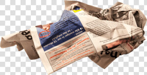 Periódico Arrugado   Crumpled Newspaper Png  Transparent Png