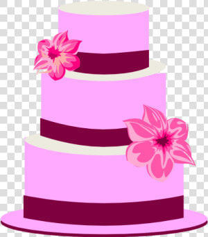 Tiered Birthday Cake   Wedding Cake Clipart Png  Transparent Png