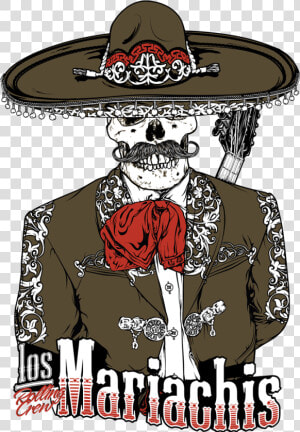 Transparent Mexican Flower Clipart   Calavera Con Traje De Charro  HD Png Download