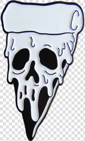 Poisoned Pizza Pin   Skull Tattoo Design  HD Png Download