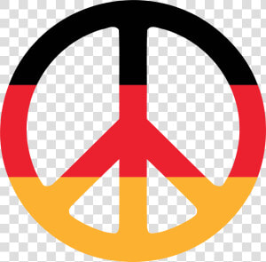 Transparent Png Peace Sign   German Flag Peace Sign  Png Download