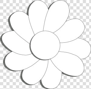 Daisies Clipart Flowerblack   White Flower On Black Background Clip Art  HD Png Download