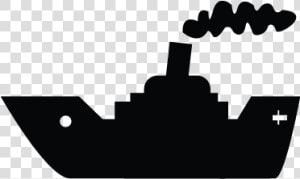 Yacht  Cargo  Cruise  Ship  Vessel Icon   Silhouette  HD Png Download