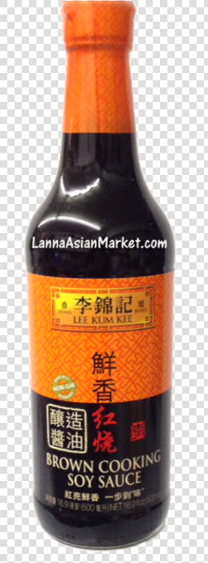 Lee Kum Kee Brown Cooking Soy Sauce   Png Download   Glass Bottle  Transparent Png