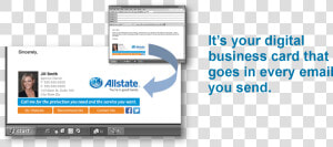 Allstate Email Signature  HD Png Download