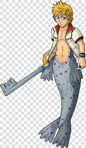 Roxas Merman   Cartoon  HD Png Download