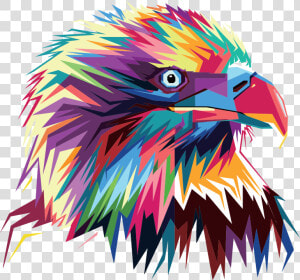 Geometric Eagle Pop Art By Rizkydwi123   Animal Pop Art Png  Transparent Png