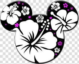 Hawaiian Clipart Mickey Mouse   Mickey Mouse Black And White Clipart  HD Png Download