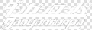  danganronpa  japanese  english  white  logo Made By   Danganronpa Title  HD Png Download