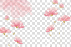 Ink Pink Flowers Background Png Download   Ink Flower Background  Transparent Png