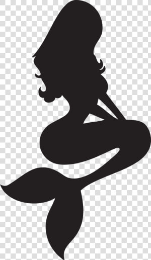 Ariel Silhouette Stencil The Little Mermaid   Mermaid Silhouette  HD Png Download