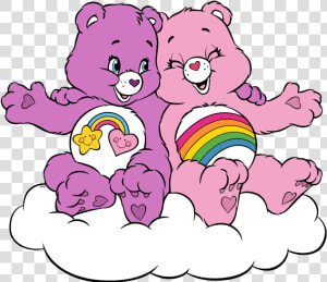 Care Bears And Cousins Clip Art Images   Pink And Purple Care Bear  HD Png Download