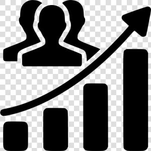 Audience Growth Chart   Audience Growth Icon  HD Png Download