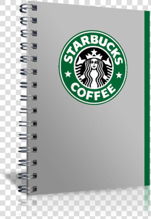 5” X 7” Custom Spiral Notebooks   Clipart Starbucks Coffee Cup  HD Png Download