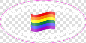 Lgbt Support Clear Oval Static Cling   Circle  HD Png Download