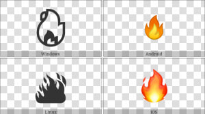 Fire On Various Operating Systems   Fire Font Symbol  HD Png Download