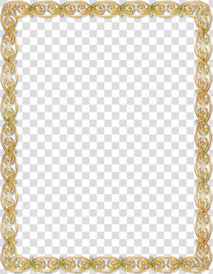 Transparent Certificate Border Png   Transparent Background Gold Border Png  Png Download