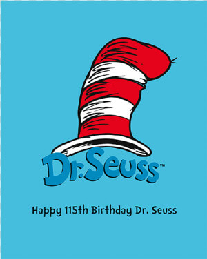 Dr Seuss 115th Birthday Stamp Pack Product Photo Internal   Illustration  HD Png Download