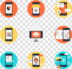 Mobile Apps And Services   Mobile App Flat Icon  HD Png Download