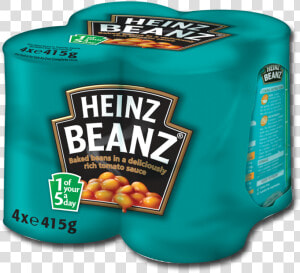 Heinz Beanz Baked Beans 4x415g   Heinz Beans Fridge Pack  HD Png Download